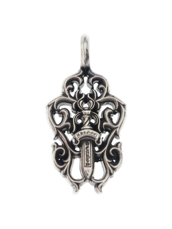 Chrome Hearts Vine Dagger Pendant Top Silver